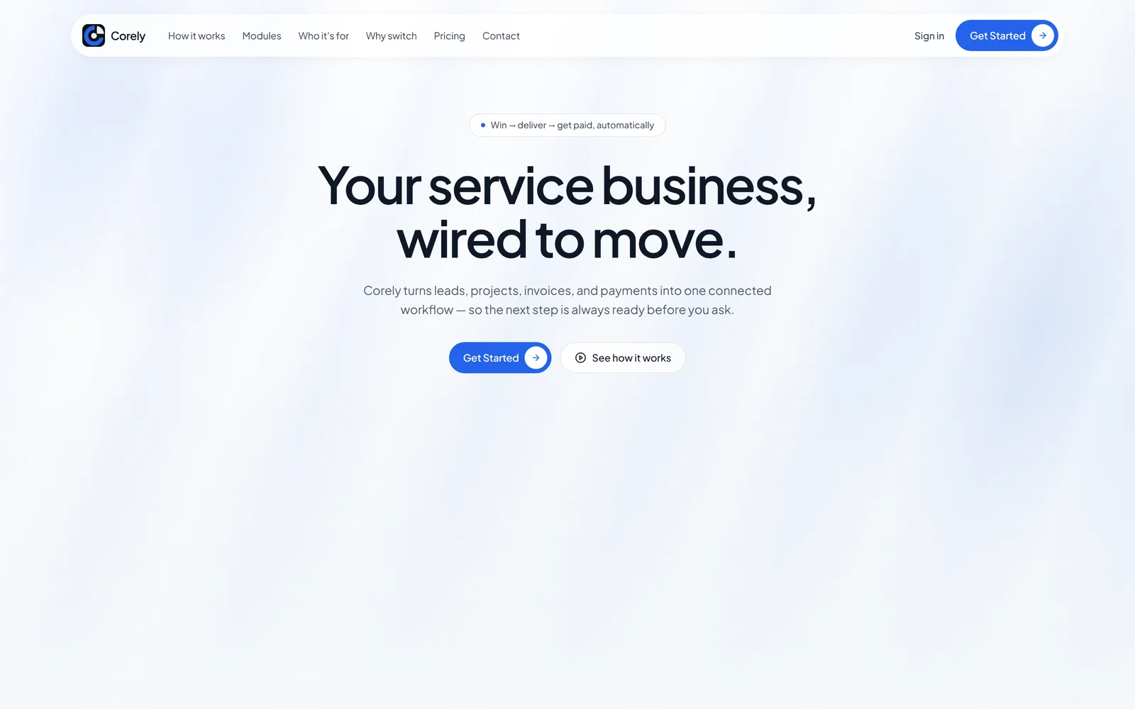 Corely Suite - the business platform we build and run
